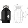 Измельчитель пищевых отходов GRANULA BONECRUSHER 810 бытовой BC810-AS