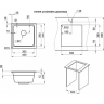 Комплект: Мойка GRANULA KS-4501U + смеситель GRANULA GR-0010, шварц 4501U+0010 SHBAPC