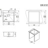 Кухонная мойка GRANULA 5151 графит матовый 5151 GPAFIT MATOBYII