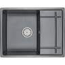 Кухонная мойка GRANULA GR-6501 шварц (черный металлик) 6501 SHBAPC