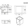 Кухонная мойка GRANULA KITCHEN SPACE KS-5051 графит матовый 5051 GPAFIT MATOBYII