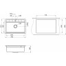 Кухонная мойка GRANULA KITCHEN SPACE KS-7301 арктик (белый) 7301 APKTIK