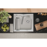 Кухонная мойка GRANULA KS-5807R АРКТИК (БЕЛЫЙ) кварц 5807R APKTIK
