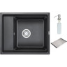 Кухонная мойка GRANULA KS-6004, черный 6004 CHEPHYII