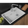 Кухонная мойка GRANULA KS-7308R АРКТИК (БЕЛЫЙ) кварц 7308R APKTIK