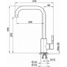 Смеситель для кухни GRANULA ST-4033, пирит ST-4033 PIPIT