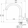 Смеситель для кухни GRANULA 2125 Сланец 2125 CLAHEC