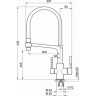 Смеситель для кухни GRANULA GR-0083 арктик 0083 APKTIK