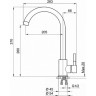 Смеситель для кухни GRANULA ST-4031 базальт ST-4031 BAZALT