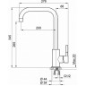 Смеситель для кухни GRANULA ST-4033, арктик (белый) ST-4033 BELYII